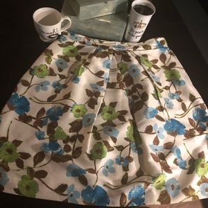 Floral Silk Skirt